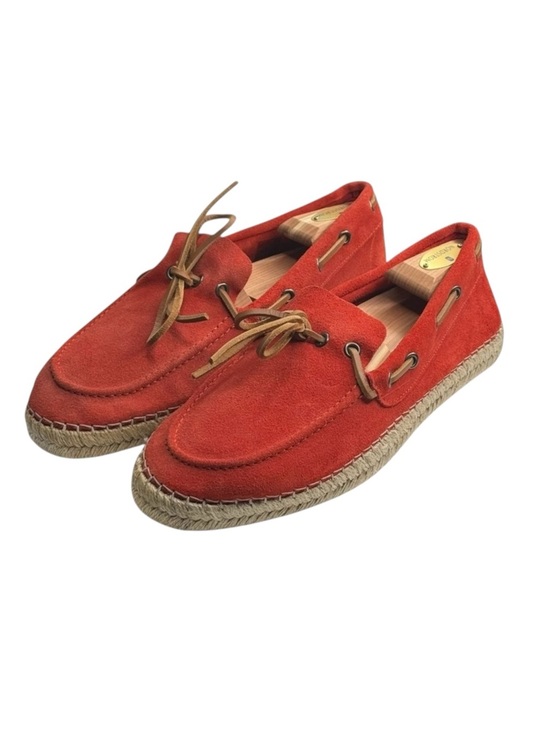 Hanks Brand ? Alpargatas Max Naranja Boat Shoe Espadrille ? Orange Suede ? 42 main image 8